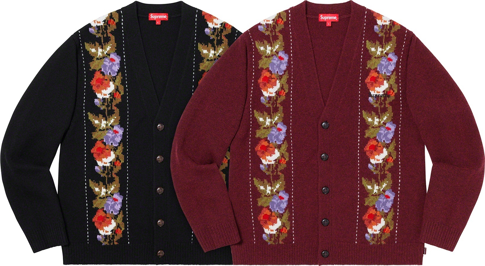 Floral Stripe Cardigan